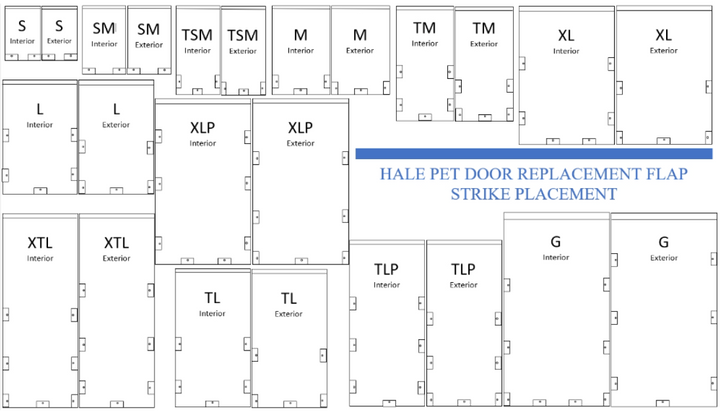 Hale Pet Door Replacement Flaps